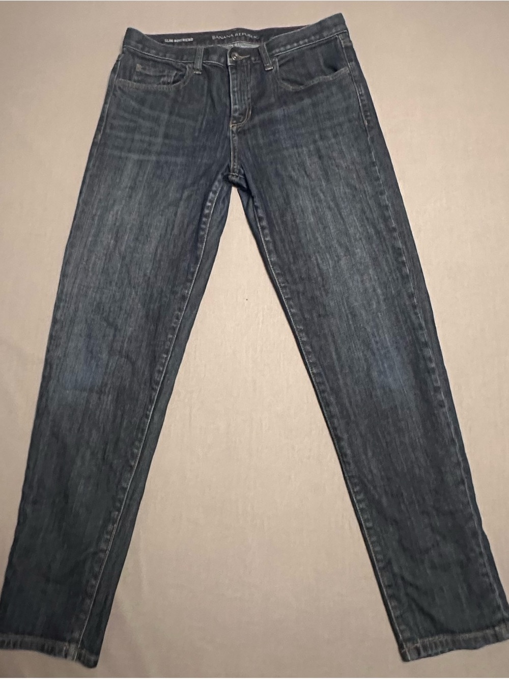 Banana Republic Women's‎ Slim Boyfriend Jeans in Dark Blue Wash